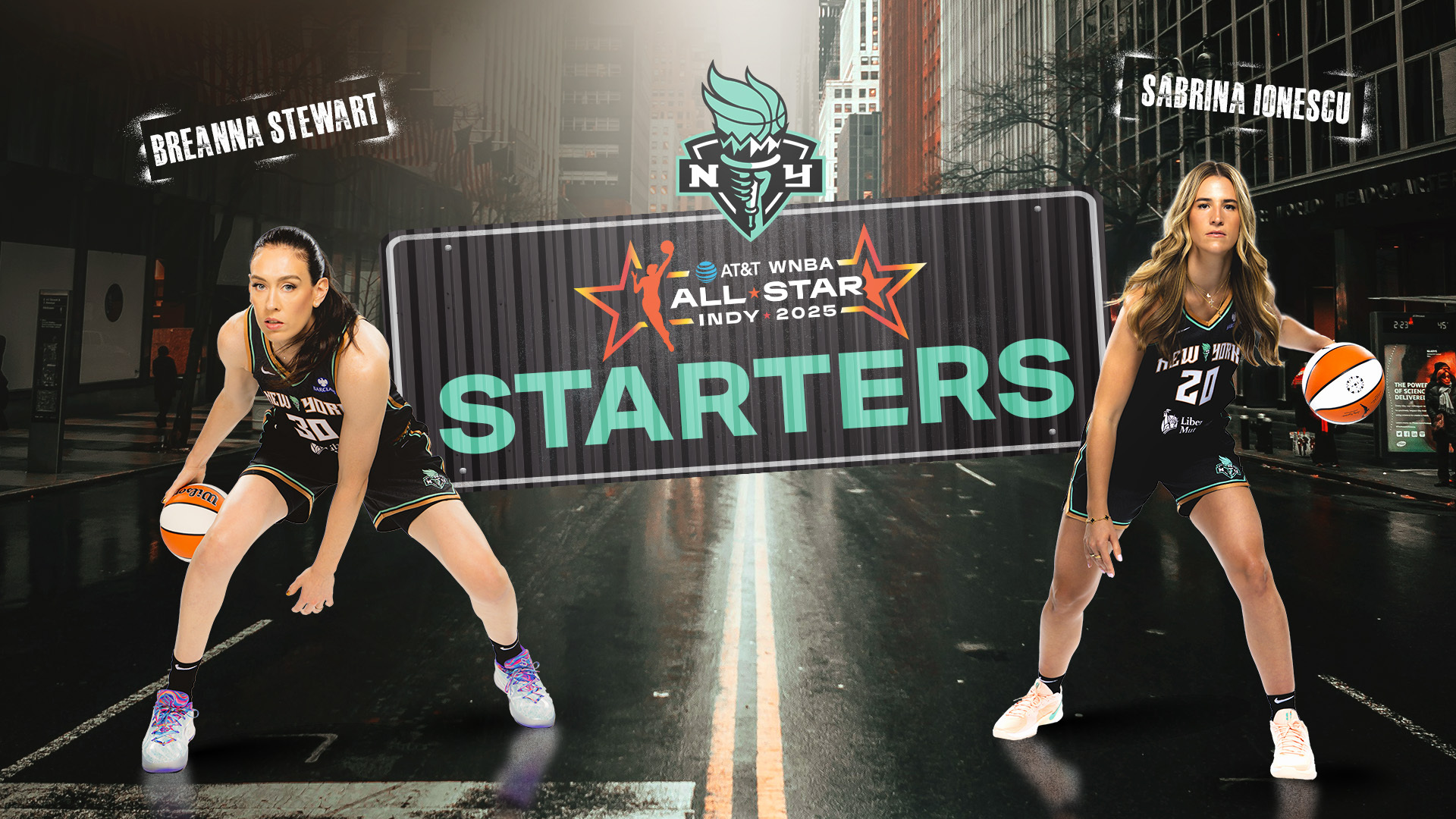 Sabrina Ionescu & Breanna Stewart Named Starters for 2025 WNBA All-Star Game